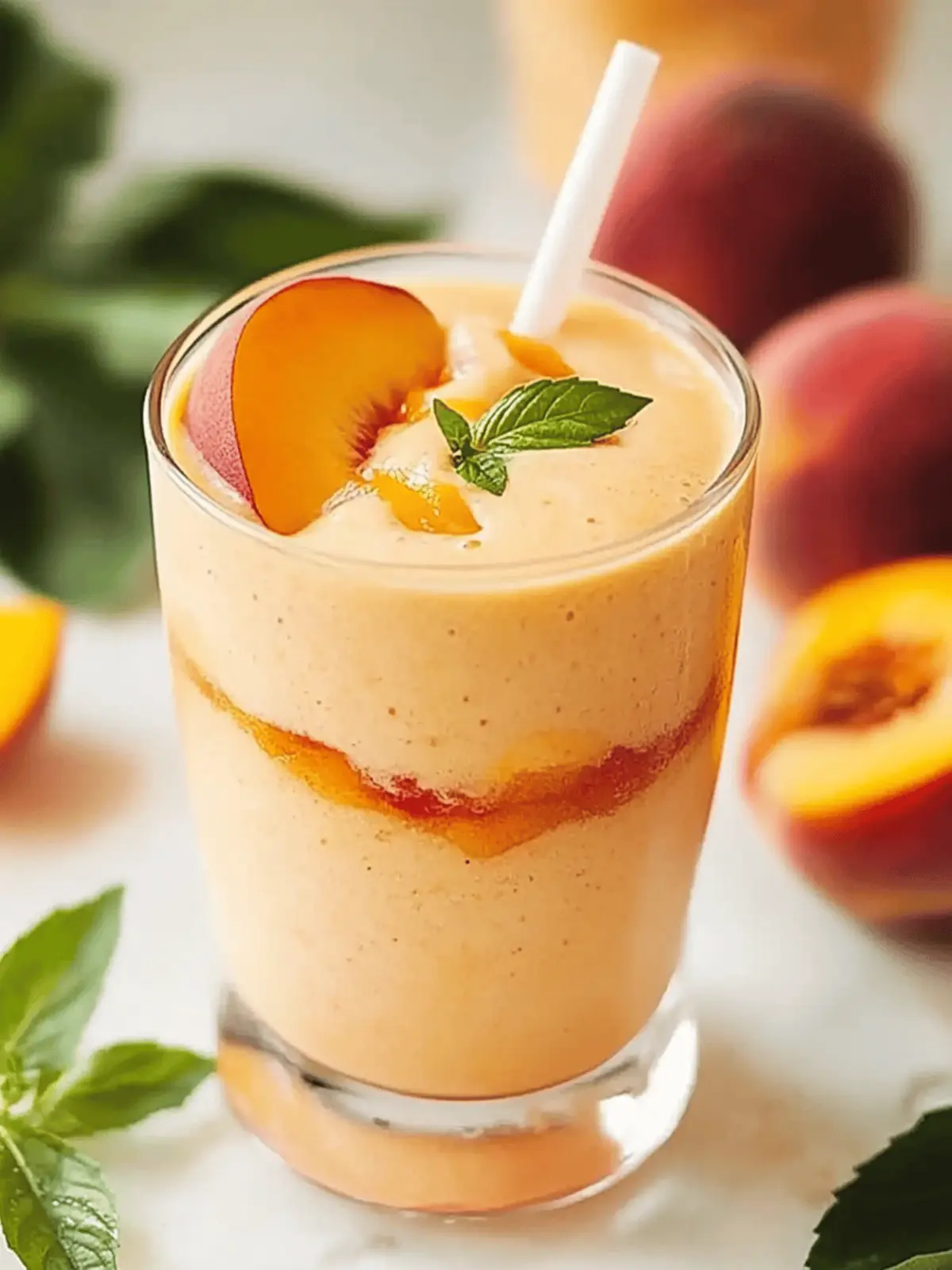 Taste Of Summer Peach Smoothie Recipe