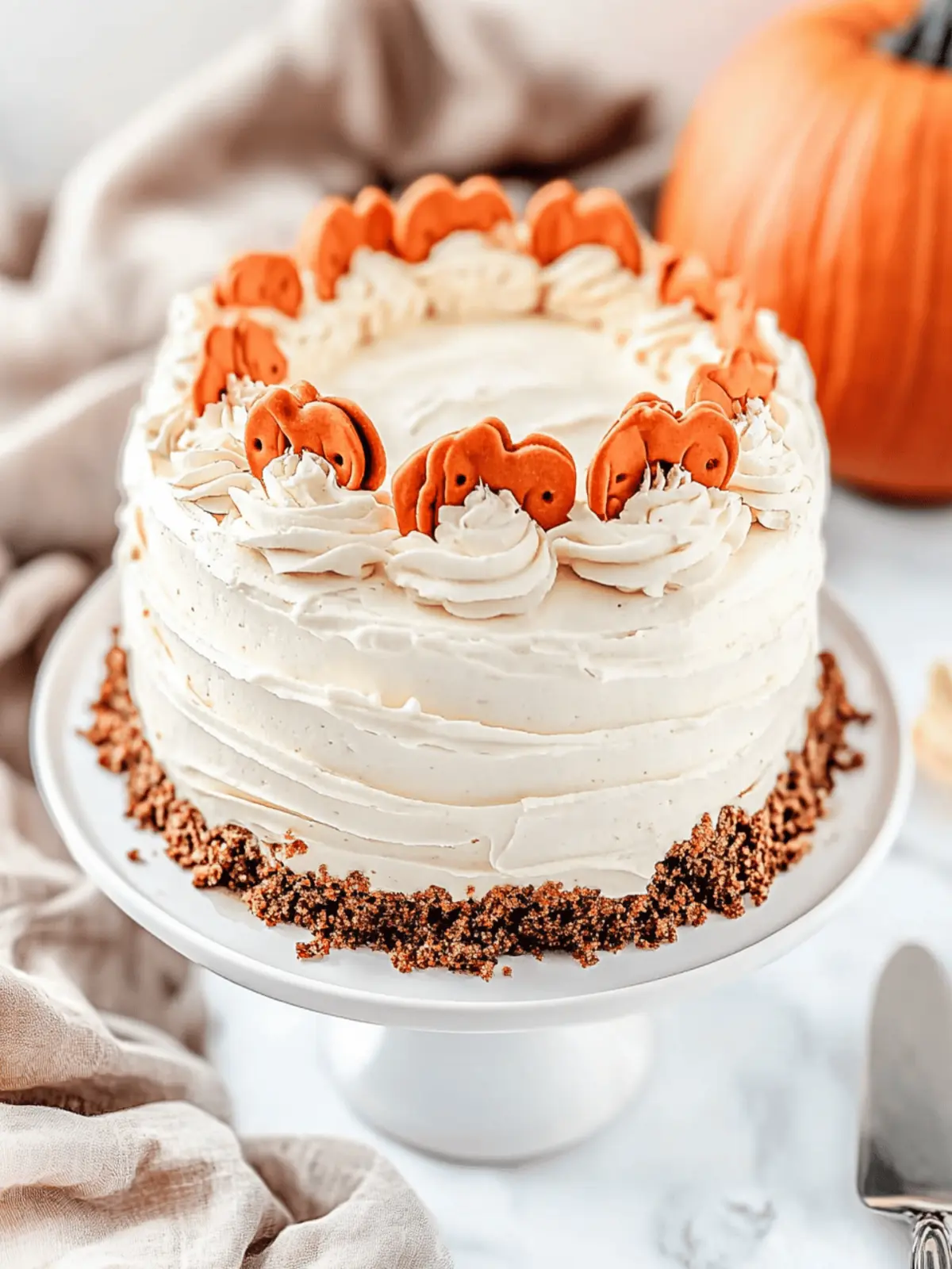 Pumpkin Cake with Cream Cheese Frosting