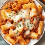 Ground Turkey Baked Rigatoni