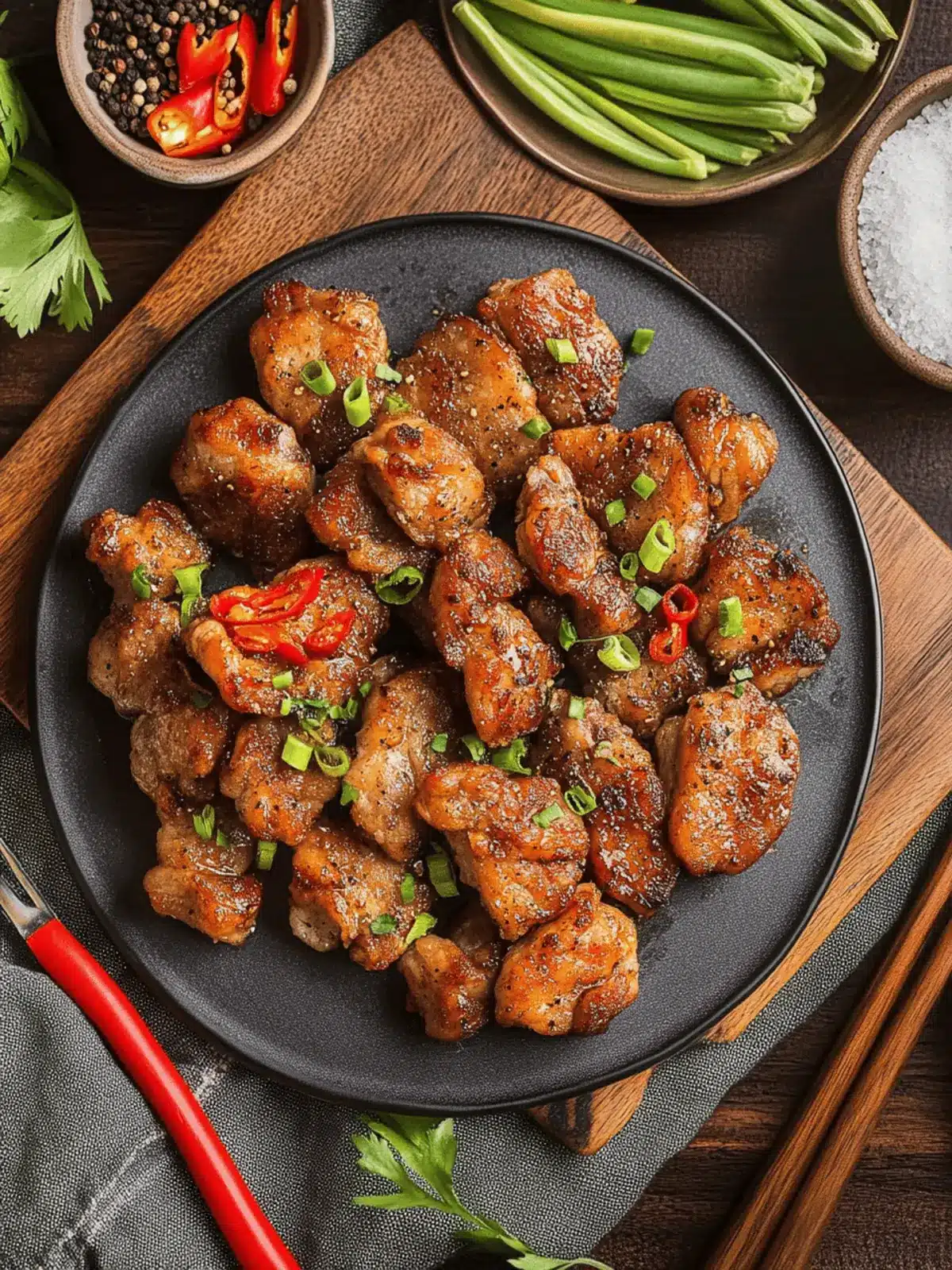 Salt & Pepper Pork Chop Bites