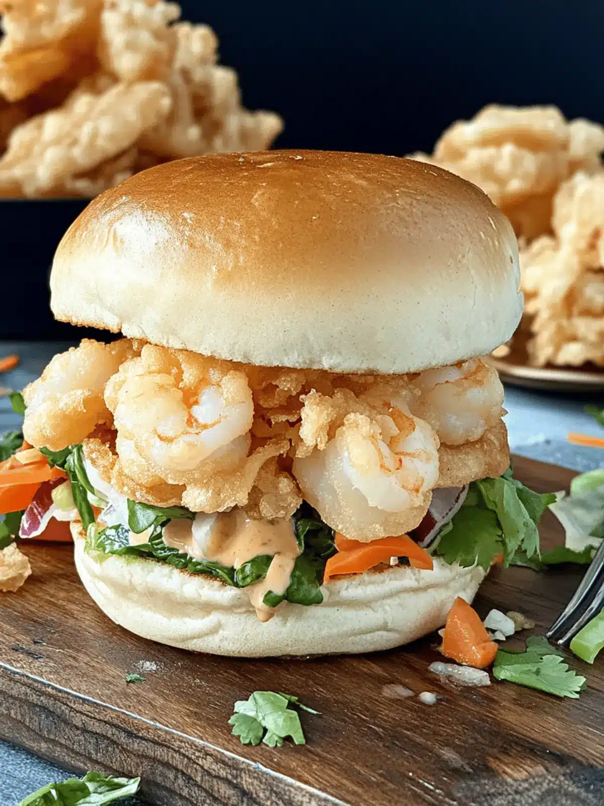 Shrimp Tempura Burger
