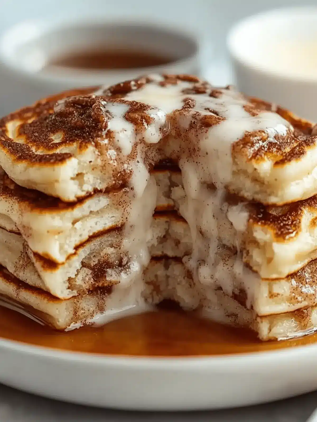 Cinnamon Roll Pancakes Recipe