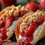 Strawberry Crunch Cheesecake Tacos