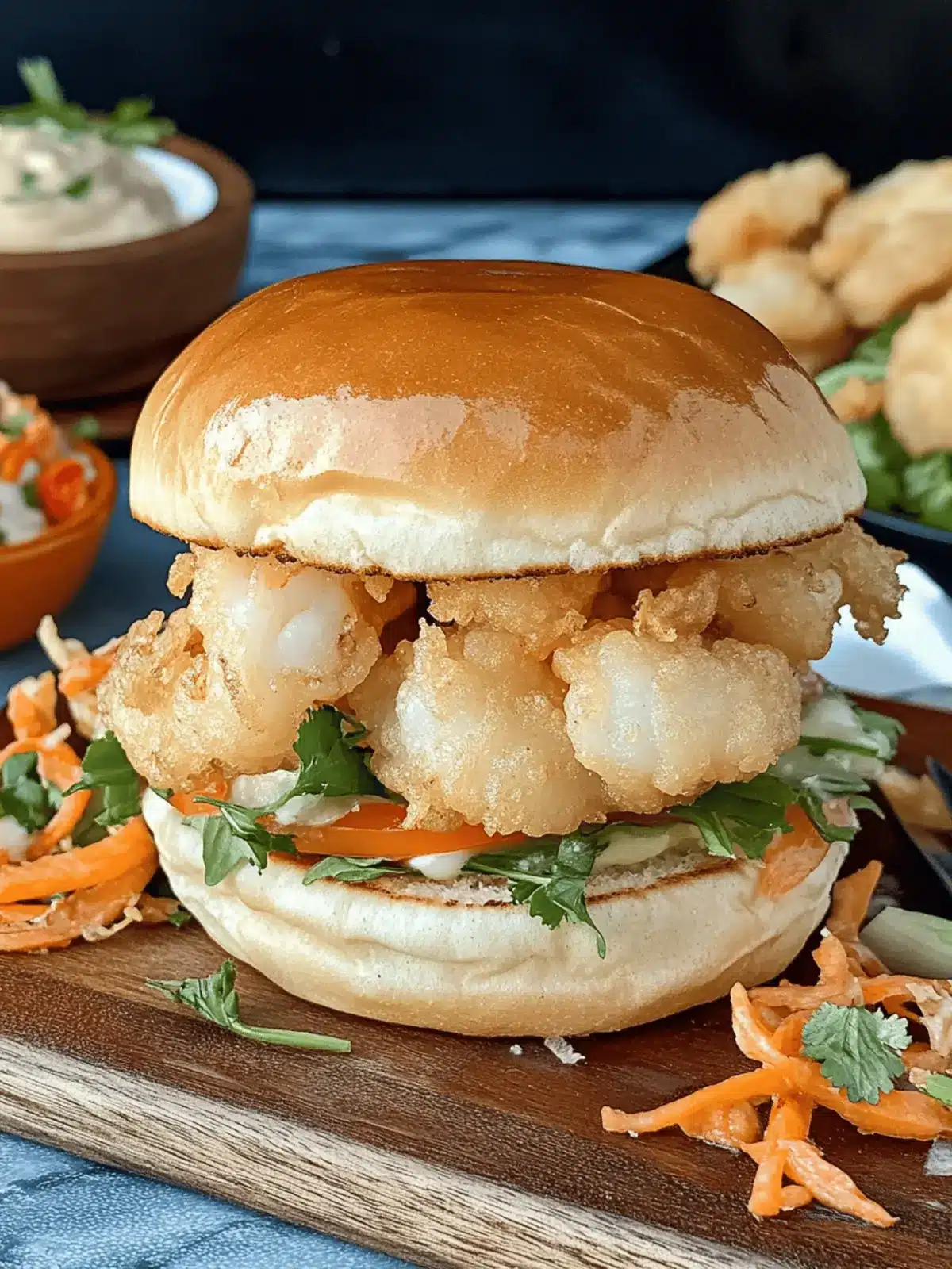 Shrimp Tempura Burger