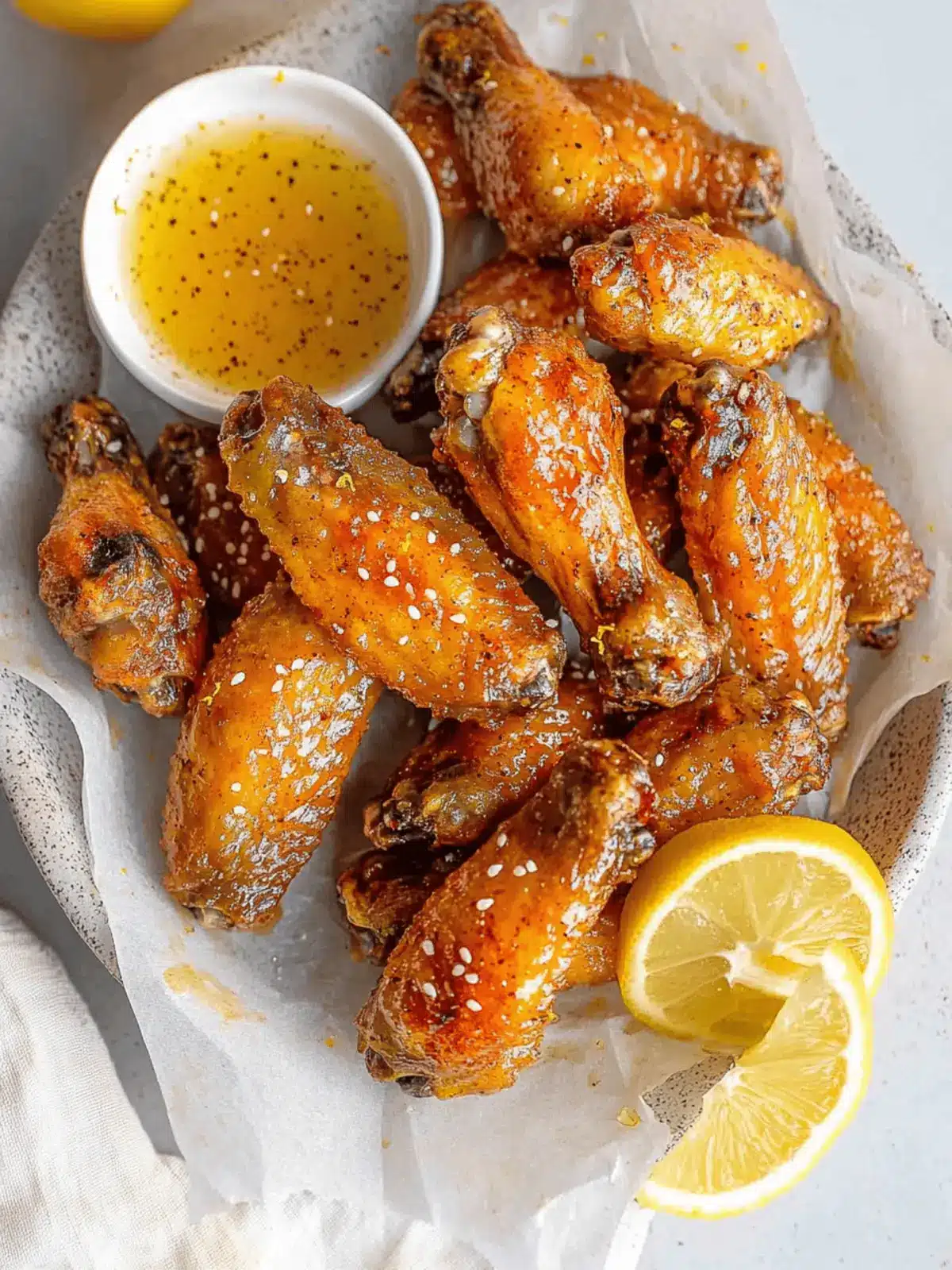 Honey Lemon Pepper Wings