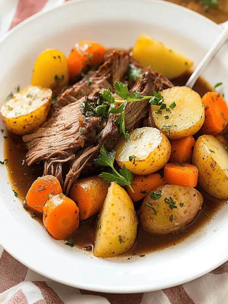 Pot Roast with Potatoes and Carrots