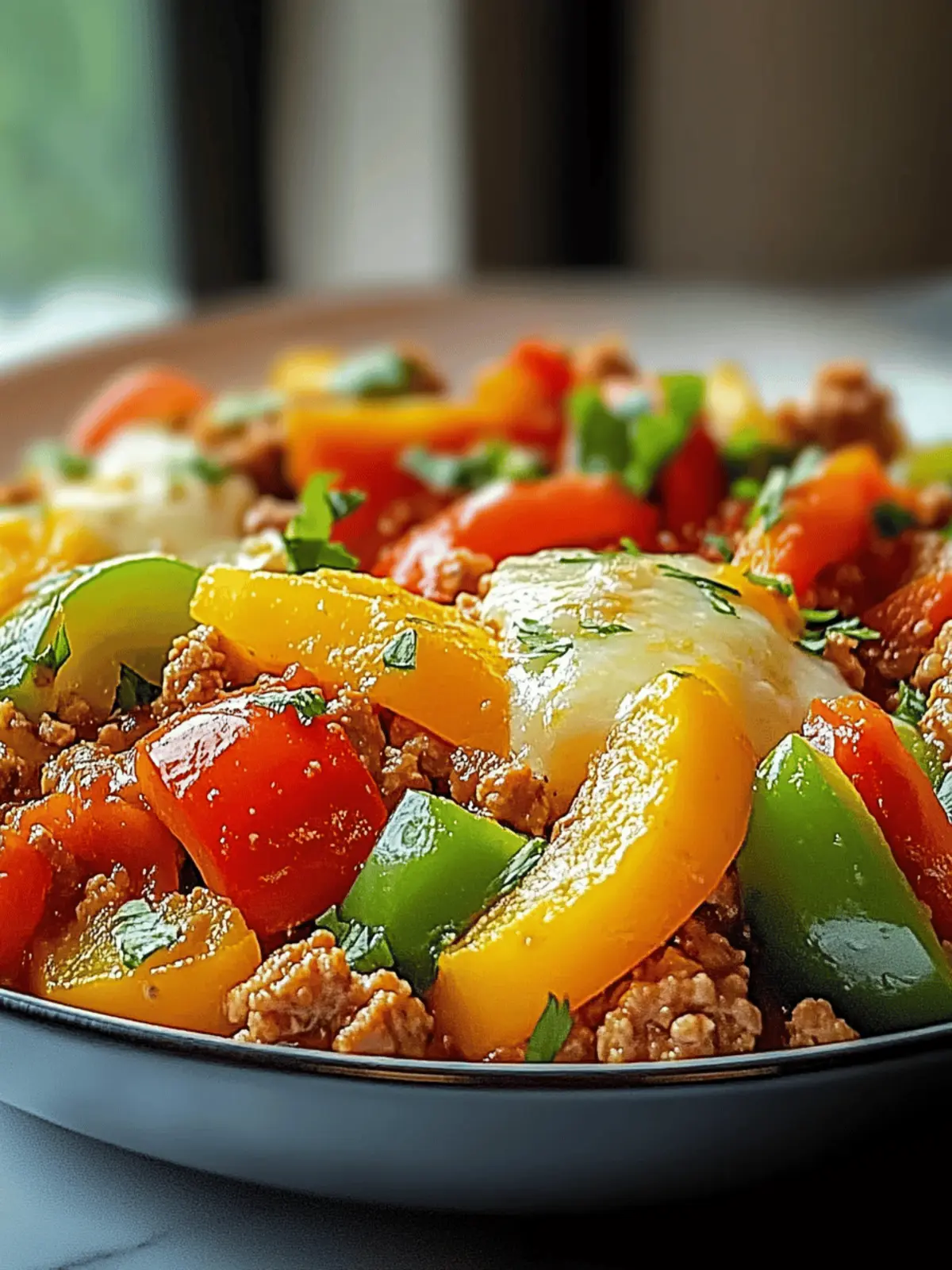 Ground Turkey and Peppers Stir-Fry
