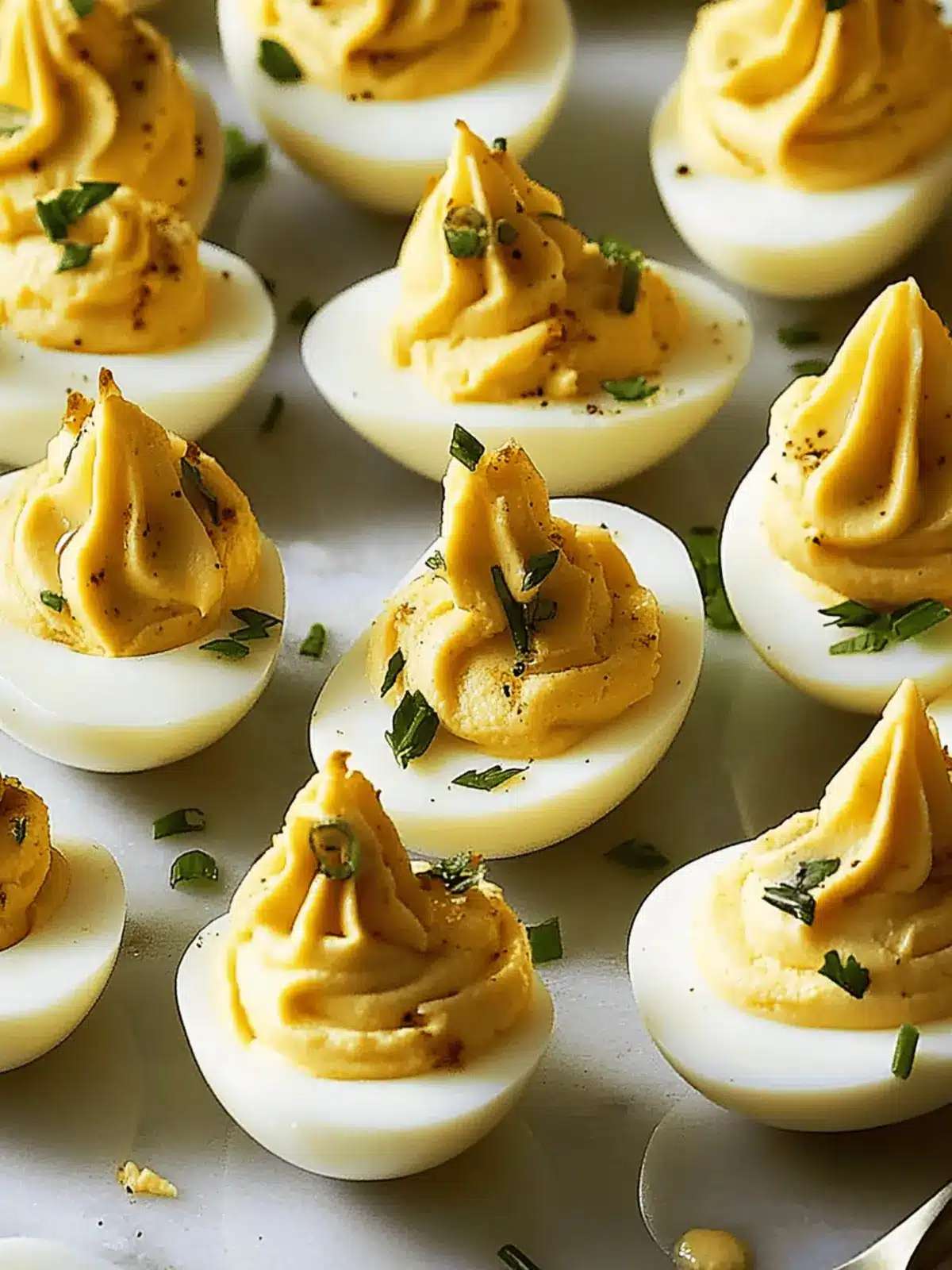 Sour Cream & Onion Deviled Eggs