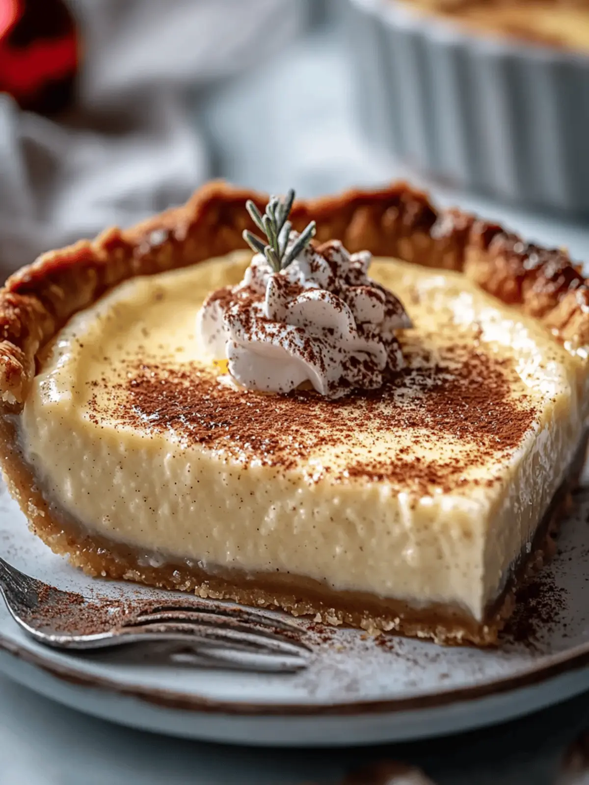 Perfect Your Christmas Eve Cinnamon-vanilla Creamy Custard Pie