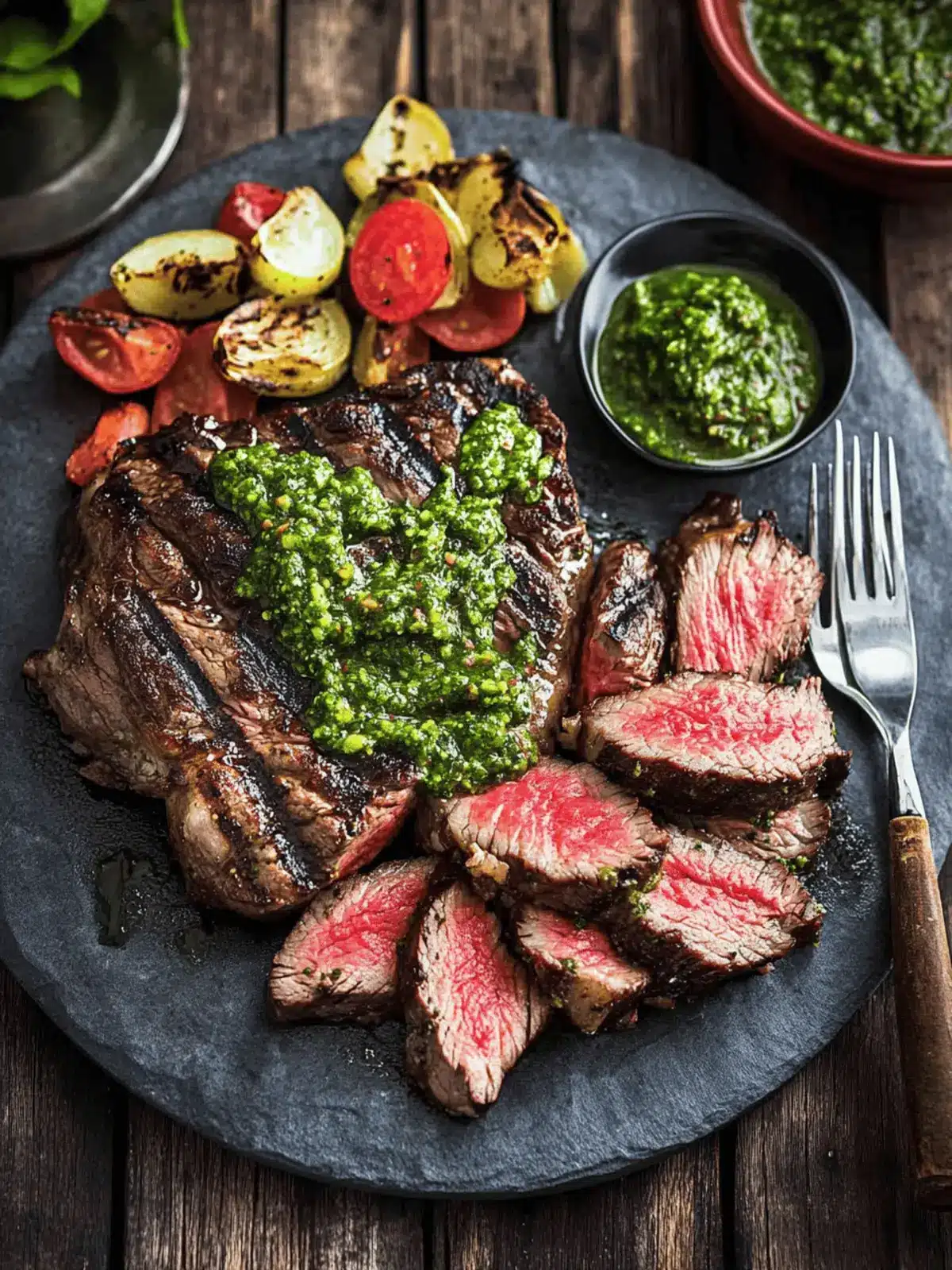 Grilled Picanha Steak with Chimichurri