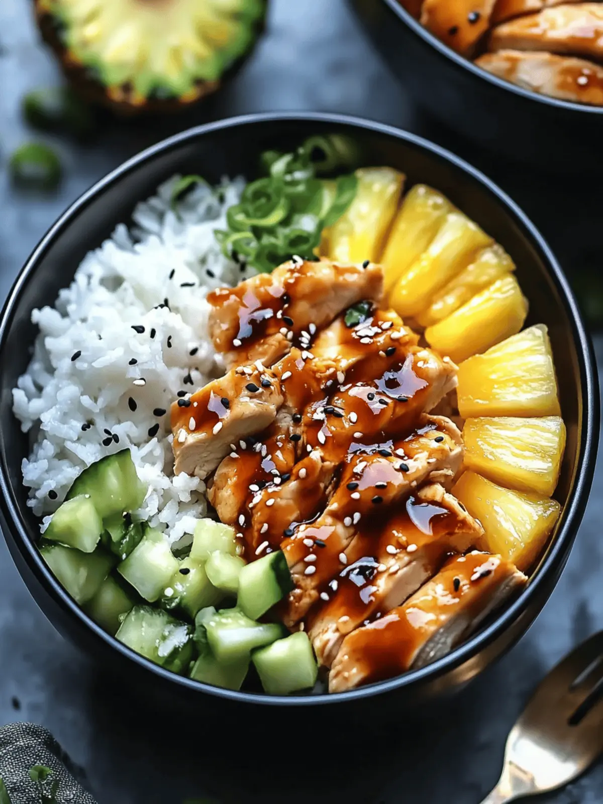 Chicken Teriyaki Pineapple Bowls: Your Fresh Summer Escape