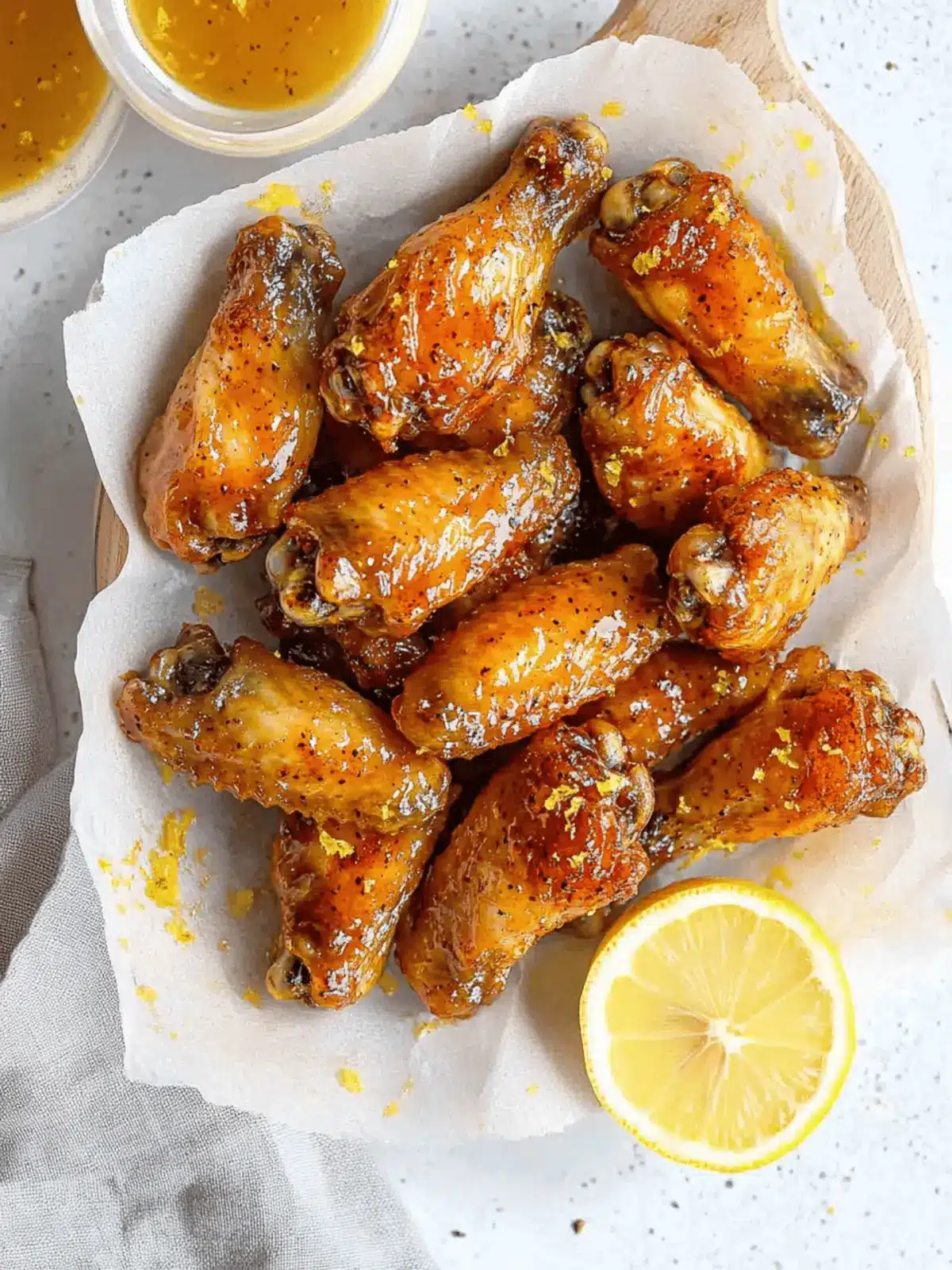 Honey Lemon Pepper Wings