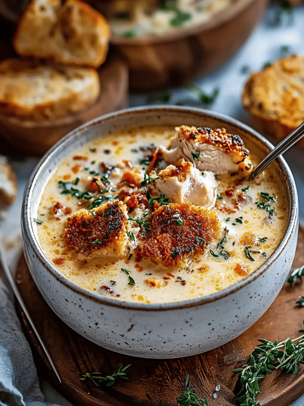 Easy Chicken Cordon Bleu Inspired Soup For Busy Weeknights