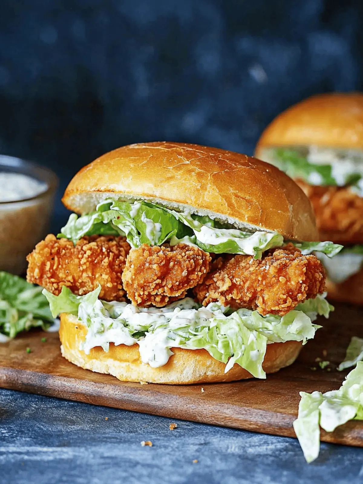Crispy Chicken Caesar Sandwich