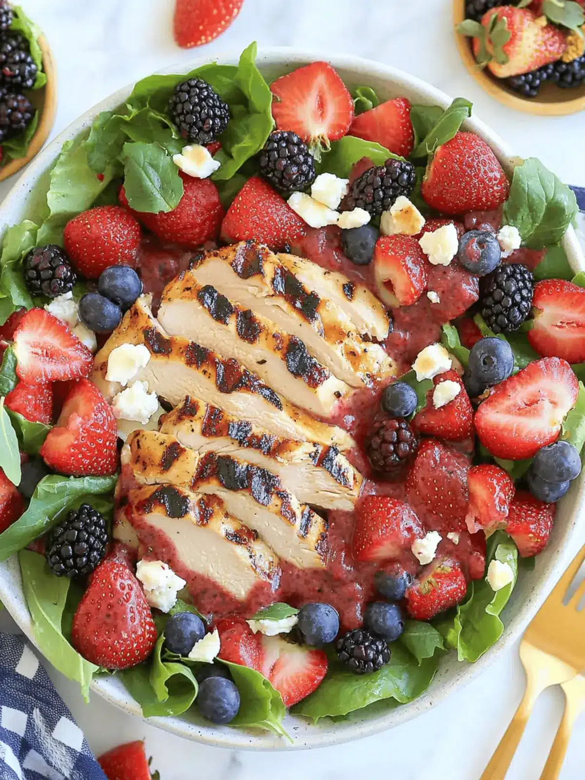 Grilled Chicken & Berry Salad