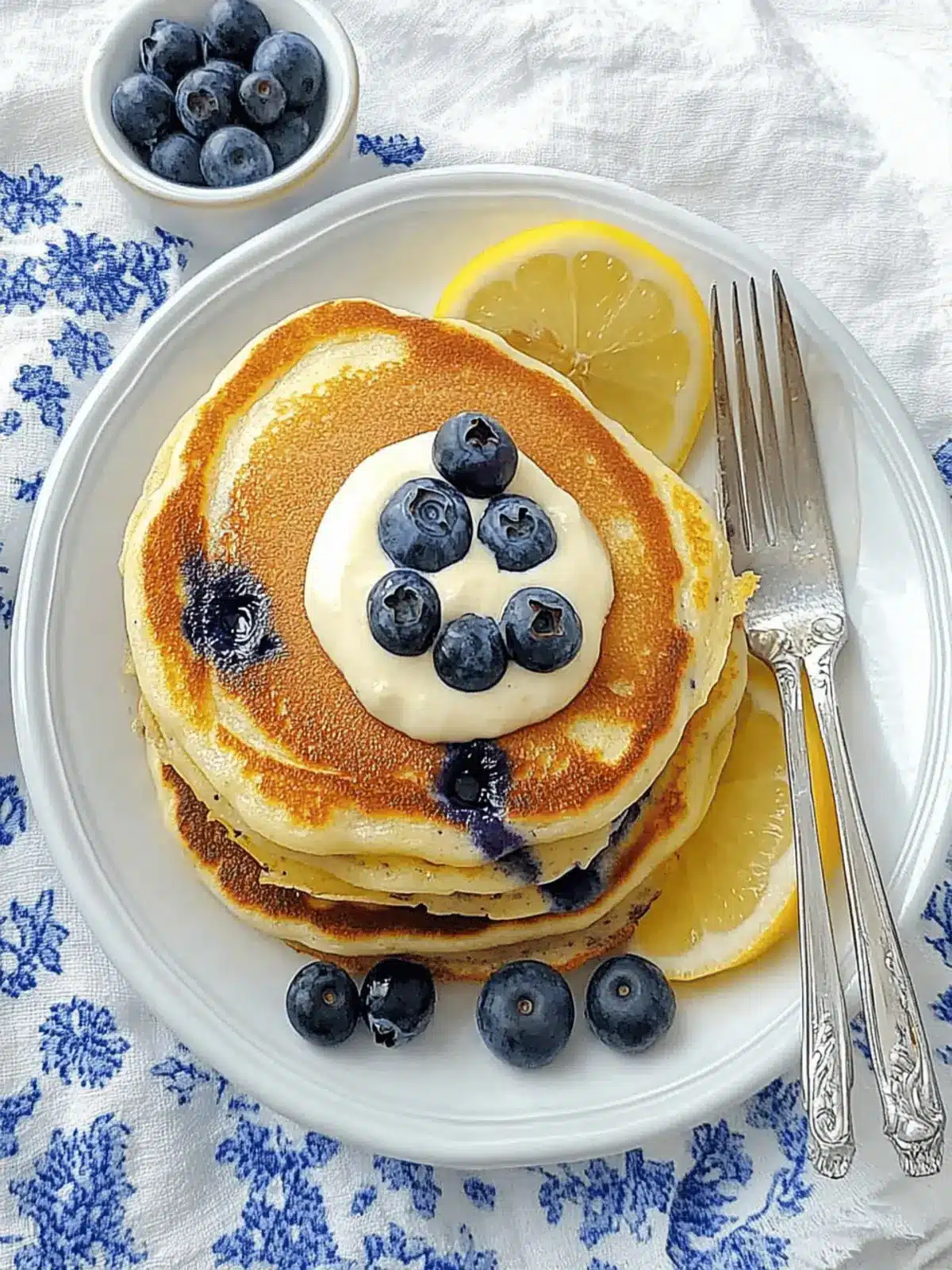 Lemon Blueberry Pancakes