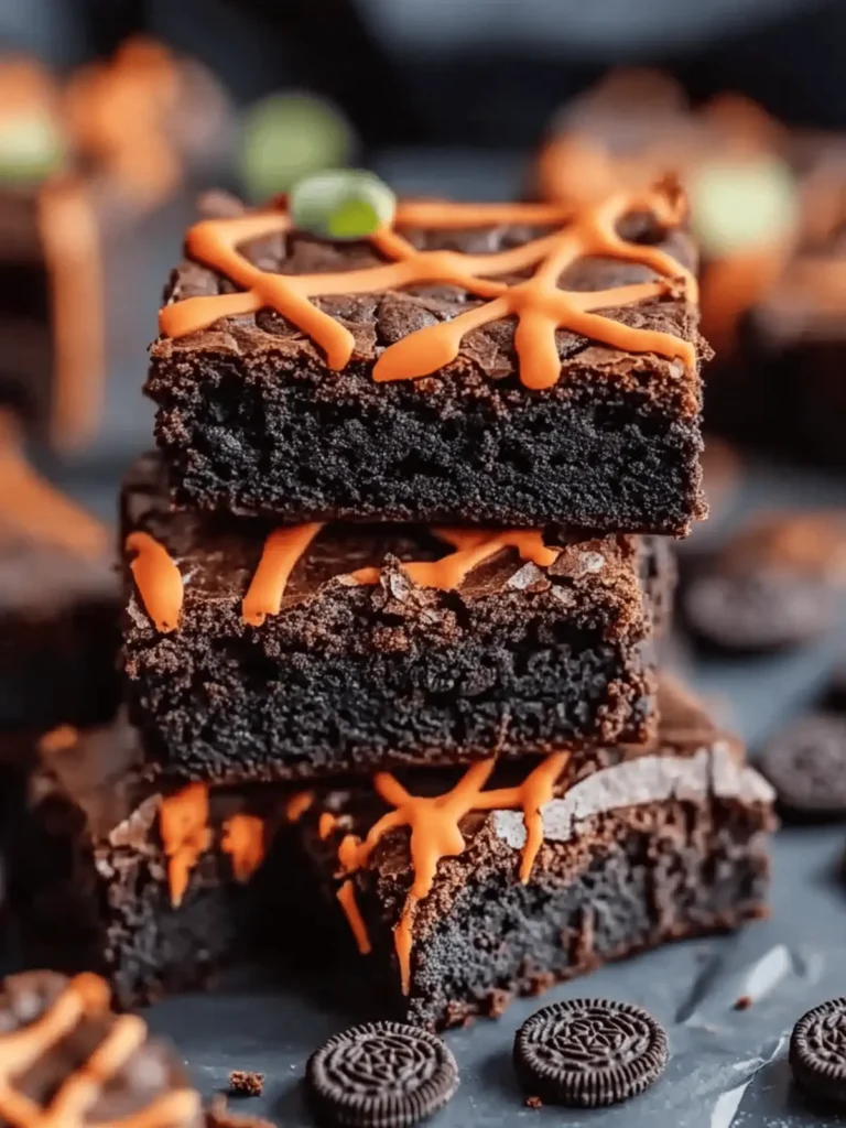 Halloween Oreo Brownies
