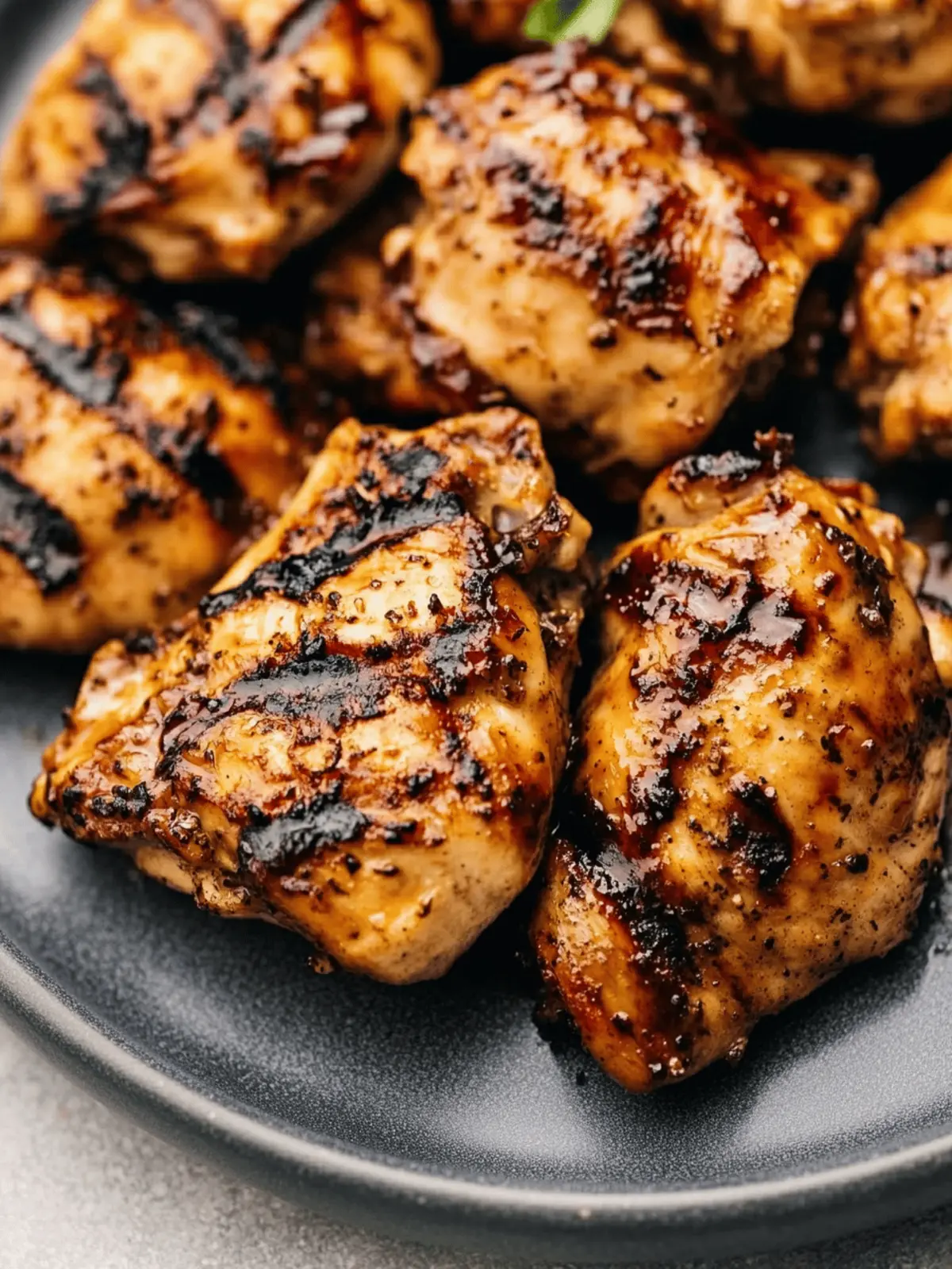 Grilled Balsamic Chicken Thighs