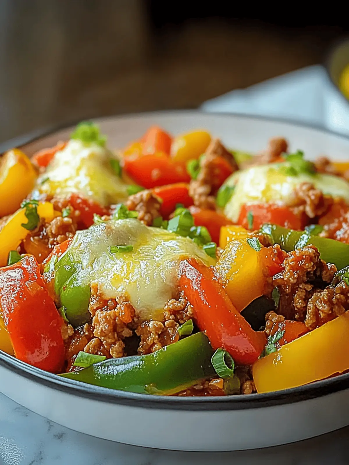 Ground Turkey and Peppers Stir-Fry