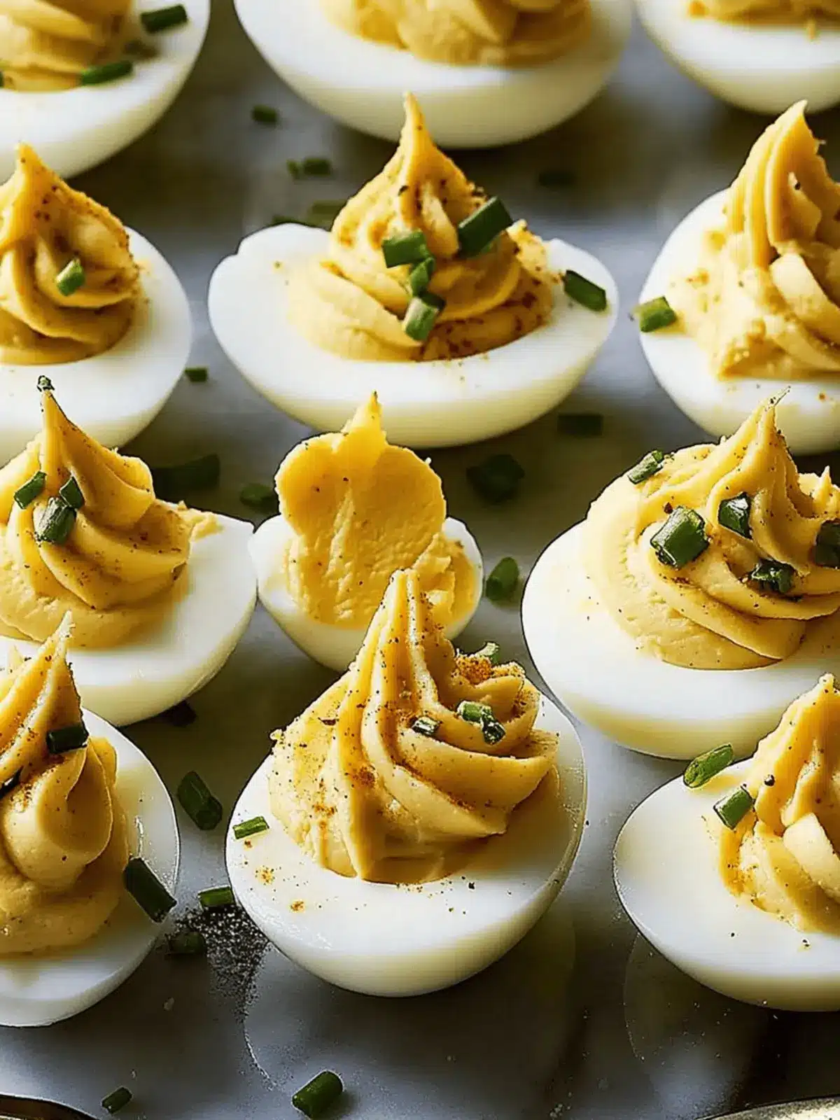 Sour Cream & Onion Deviled Eggs