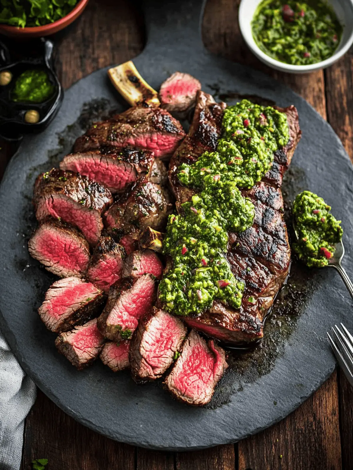 Grilled Picanha Steak with Chimichurri