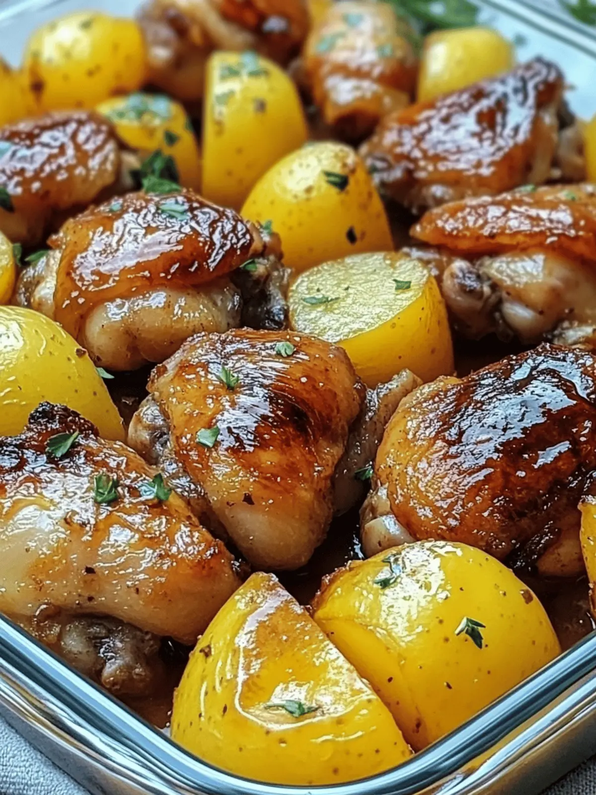 chicken thighs and potatoes