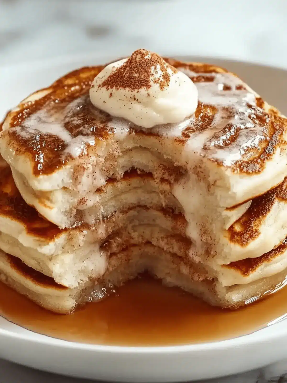 Cinnamon Roll Pancakes Recipe