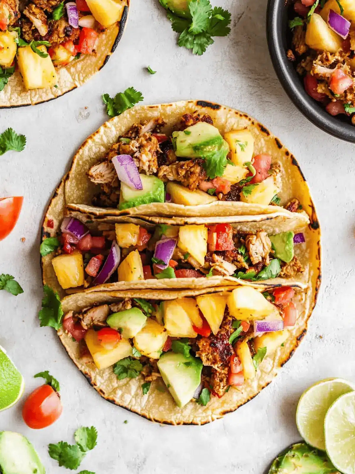 Pineapple Turkey Tacos