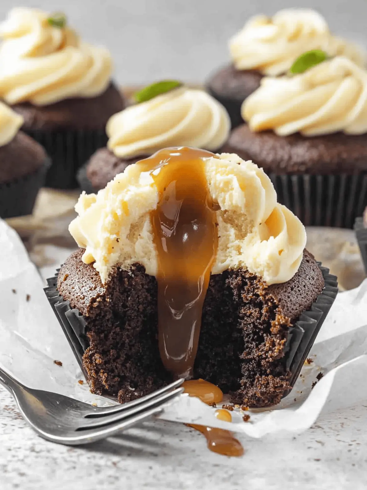 Chocolate Caramel Cupcakes