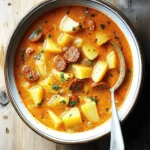 Spanish Potato Soup with Chorizo
