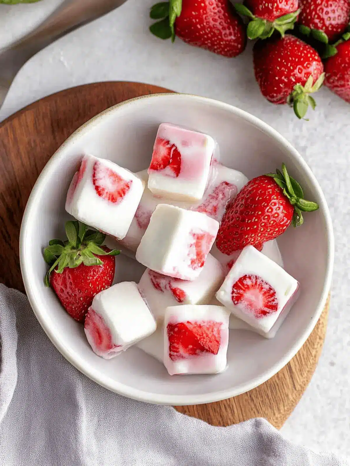 Strawberry Yogurt Bites