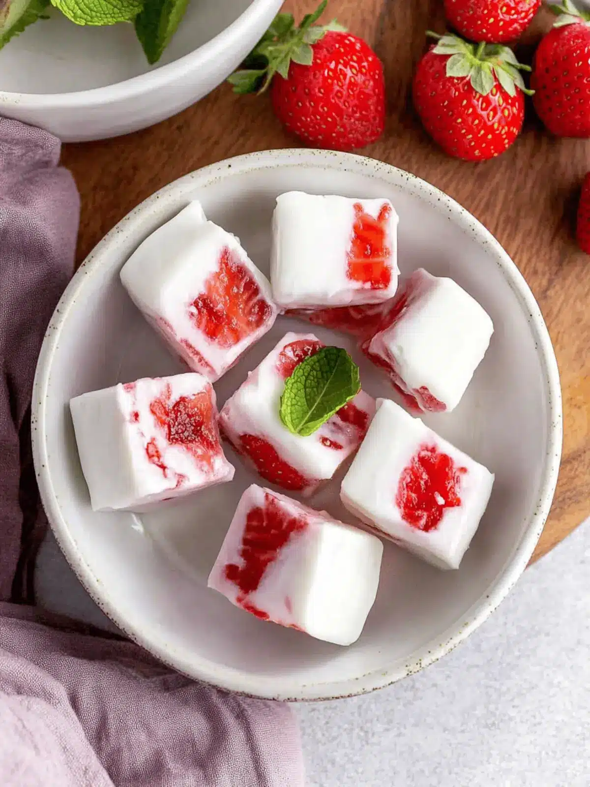 Strawberry Yogurt Bites