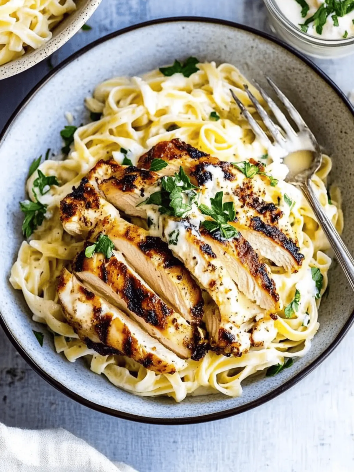 Grilled Chicken Alfredo