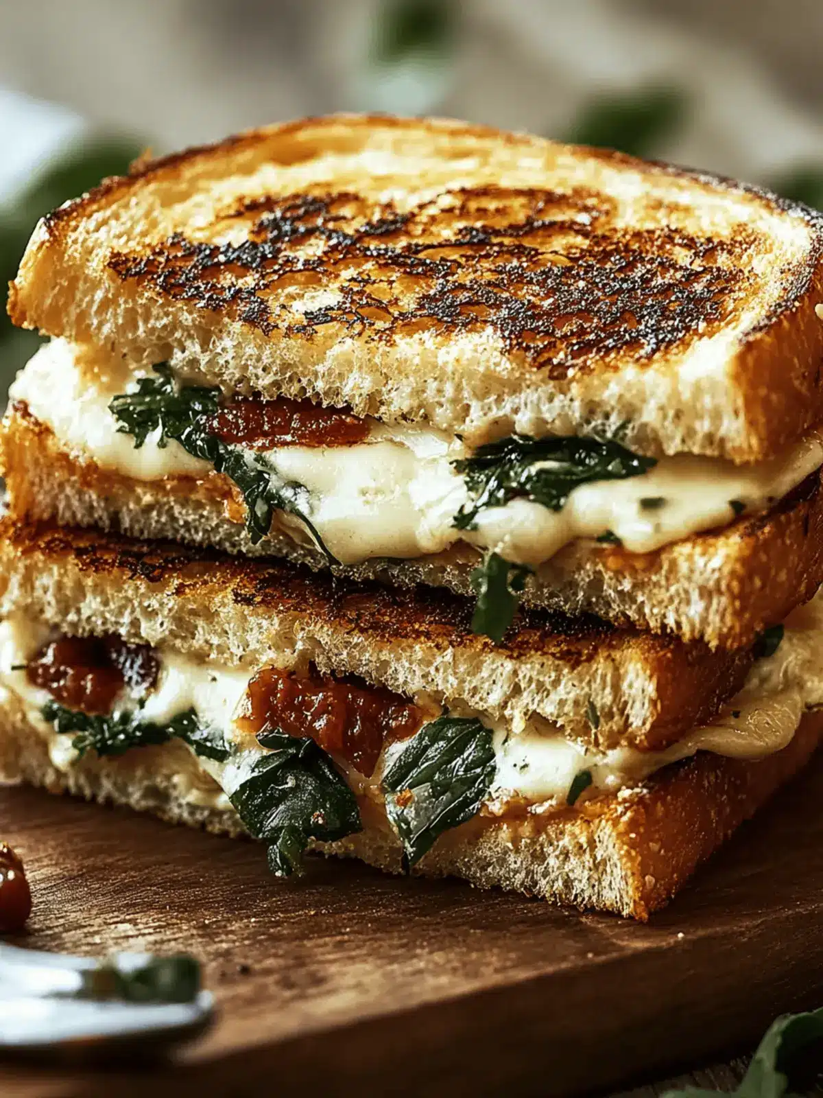 Mediterranean Grilled Cheese Sandwich
