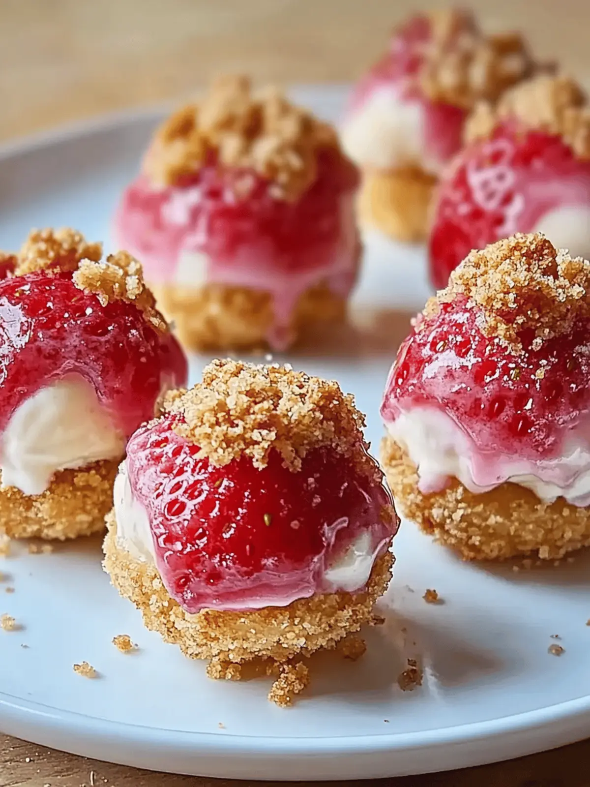 Strawberry Cheesecake Crunch Bites – A Simple Dessert