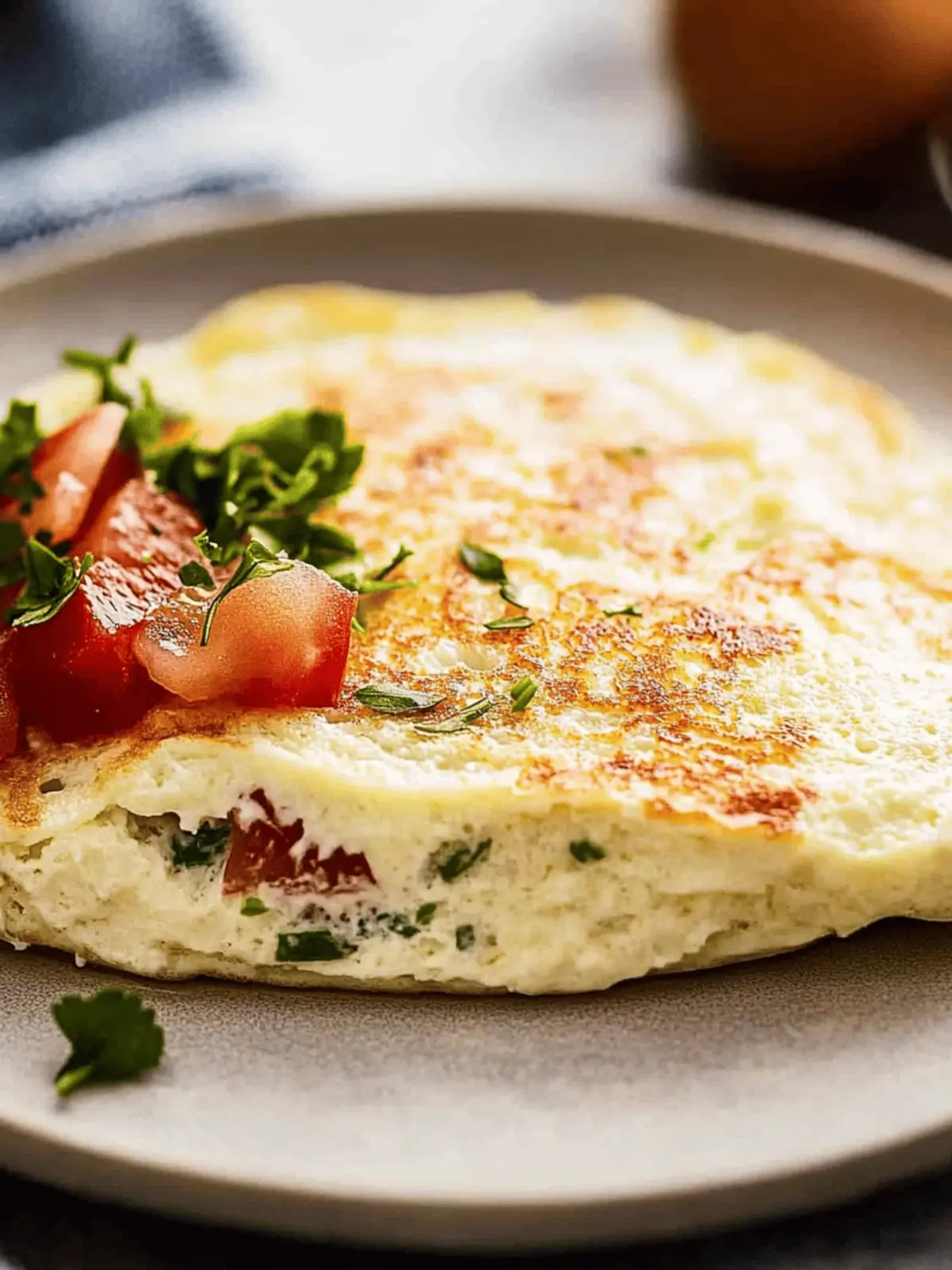 Fluffy Egg White Omelette (Soufflé-style)