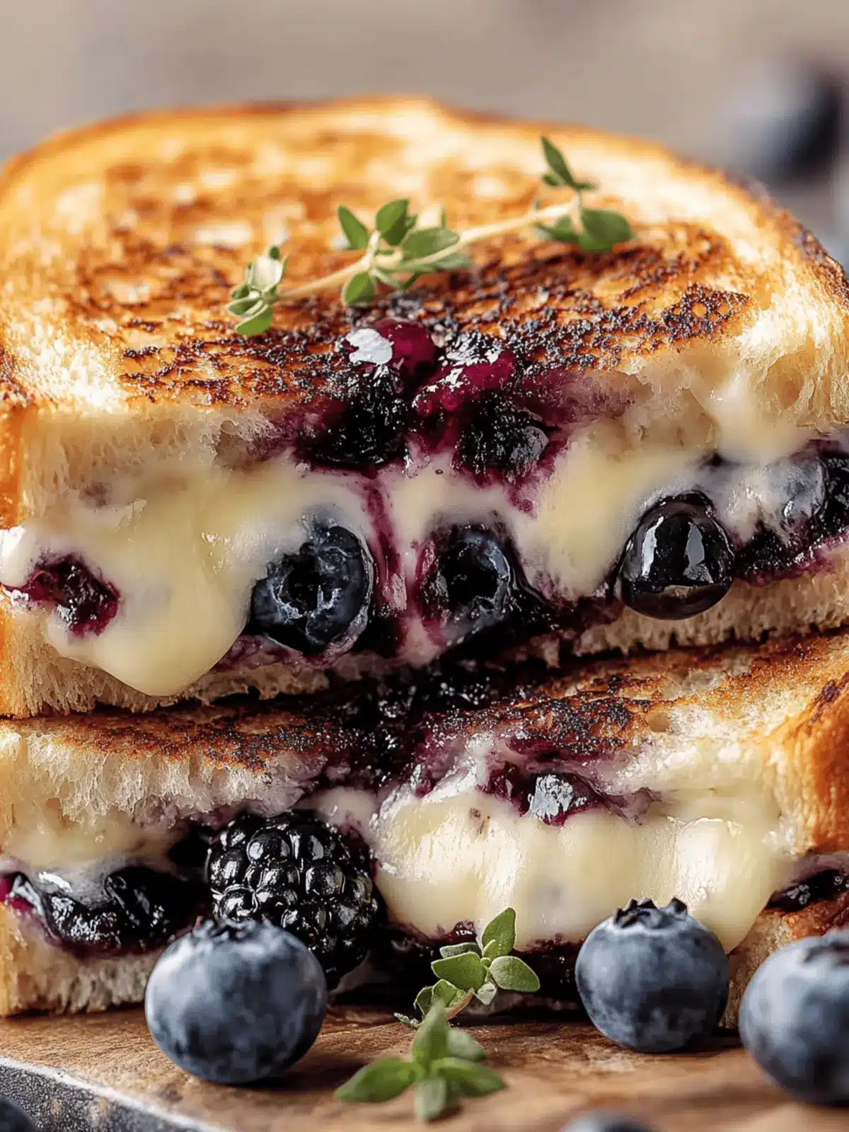 Blueberry Brie Grilled Cheese