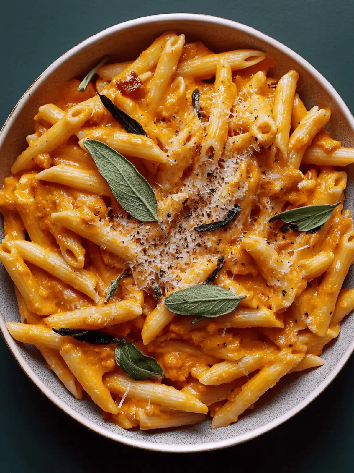 Creamy Pumpkin Vodka Sauce & Penne