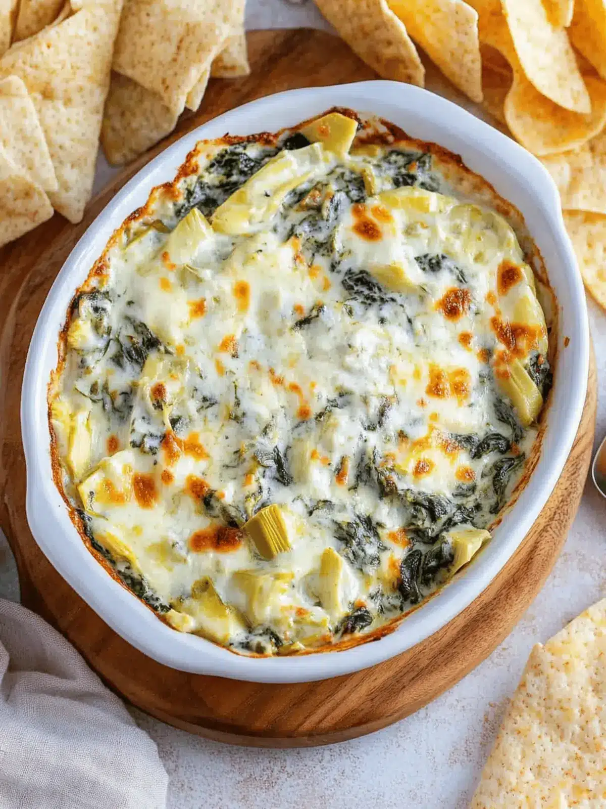 Greek Yogurt Spinach Artichoke Dip