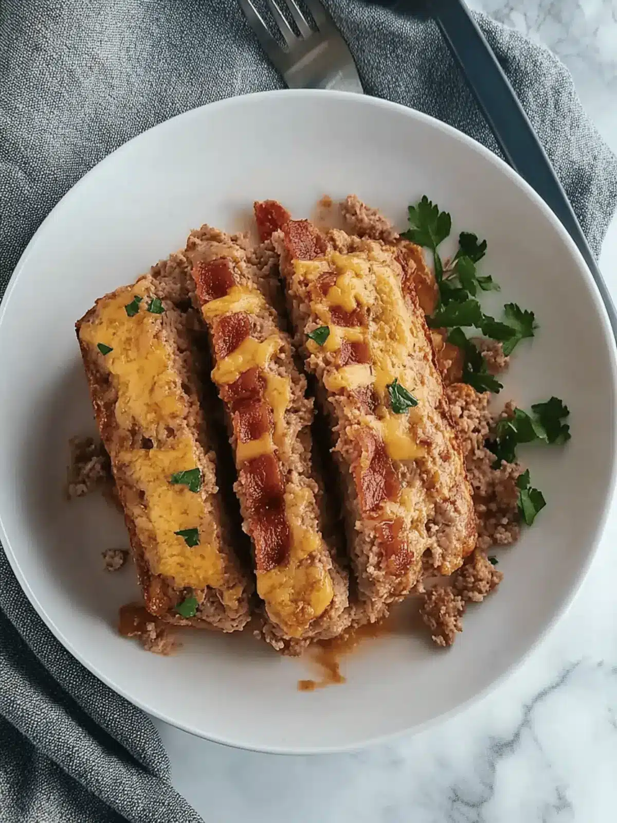 CHEESY BACON KETO MEATLOAF