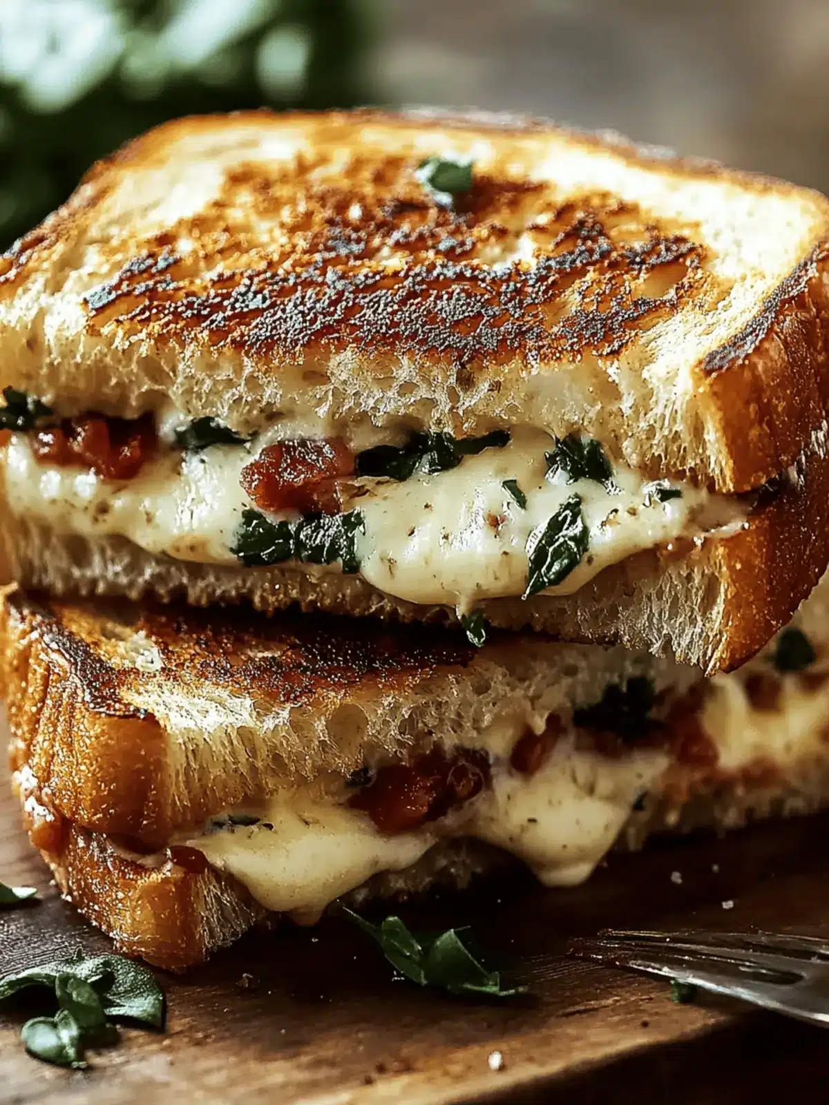Mediterranean Grilled Cheese Sandwich