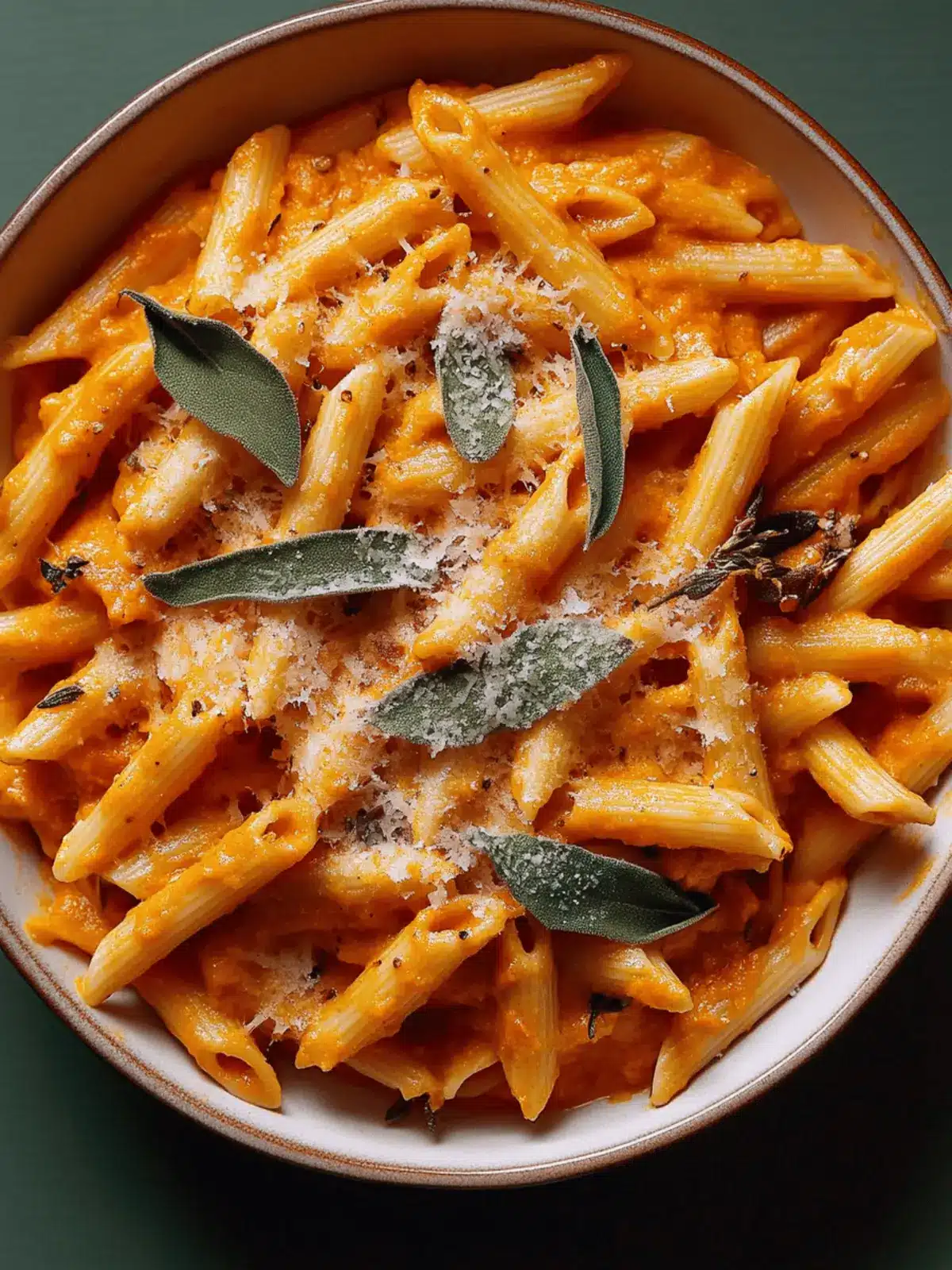 Creamy Pumpkin Vodka Sauce & Penne