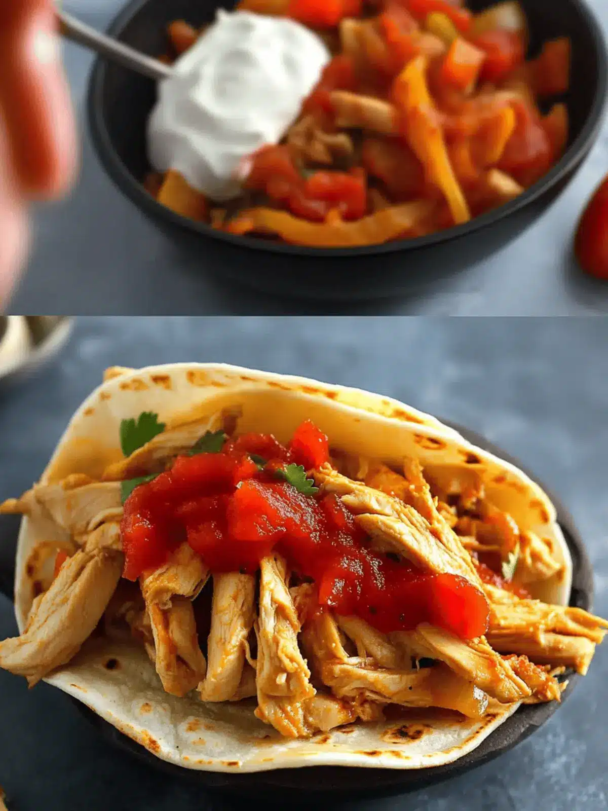 Skillet Chicken Fajitas with Rotisserie Chicken