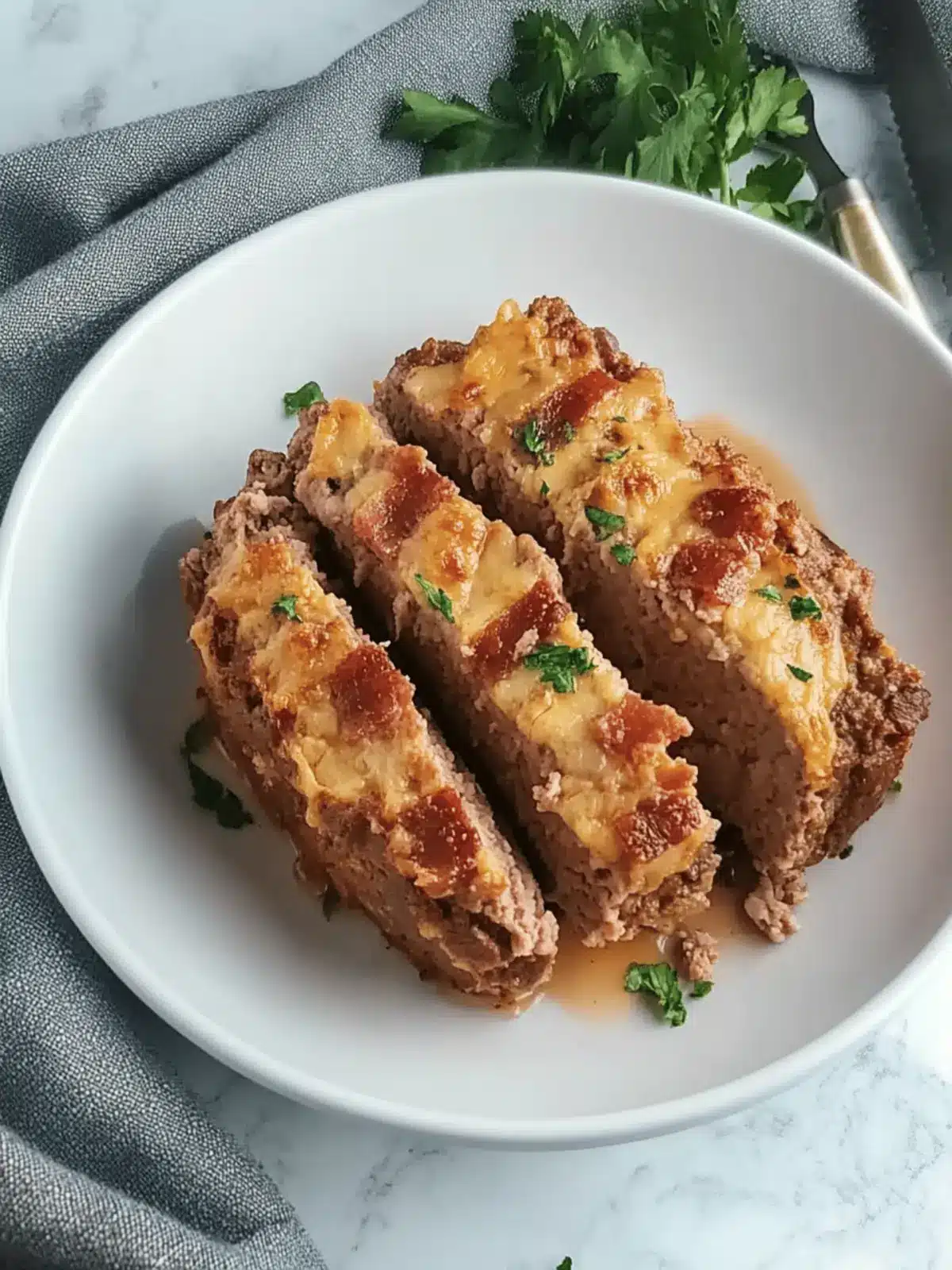 CHEESY BACON KETO MEATLOAF