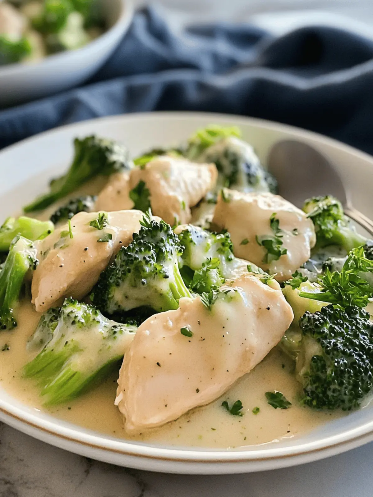 CHICKEN AND BROCCOLI WITH ALFREDO SAUCE (KETO)