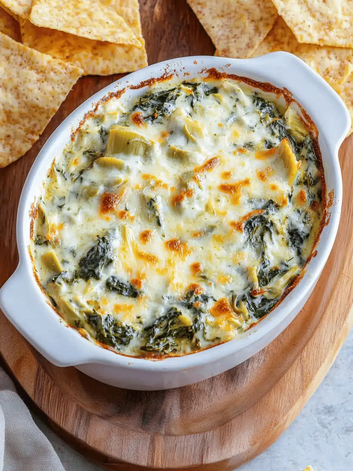 Greek Yogurt Spinach Artichoke Dip