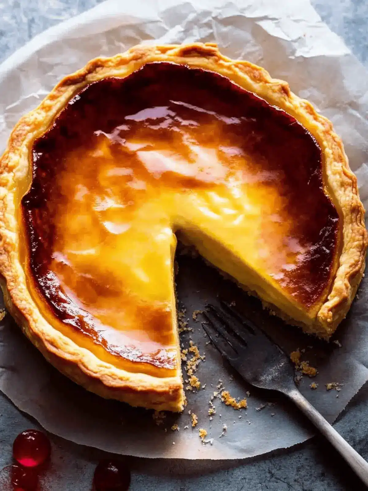 Flan Pâtissier (French Custard Tart)
