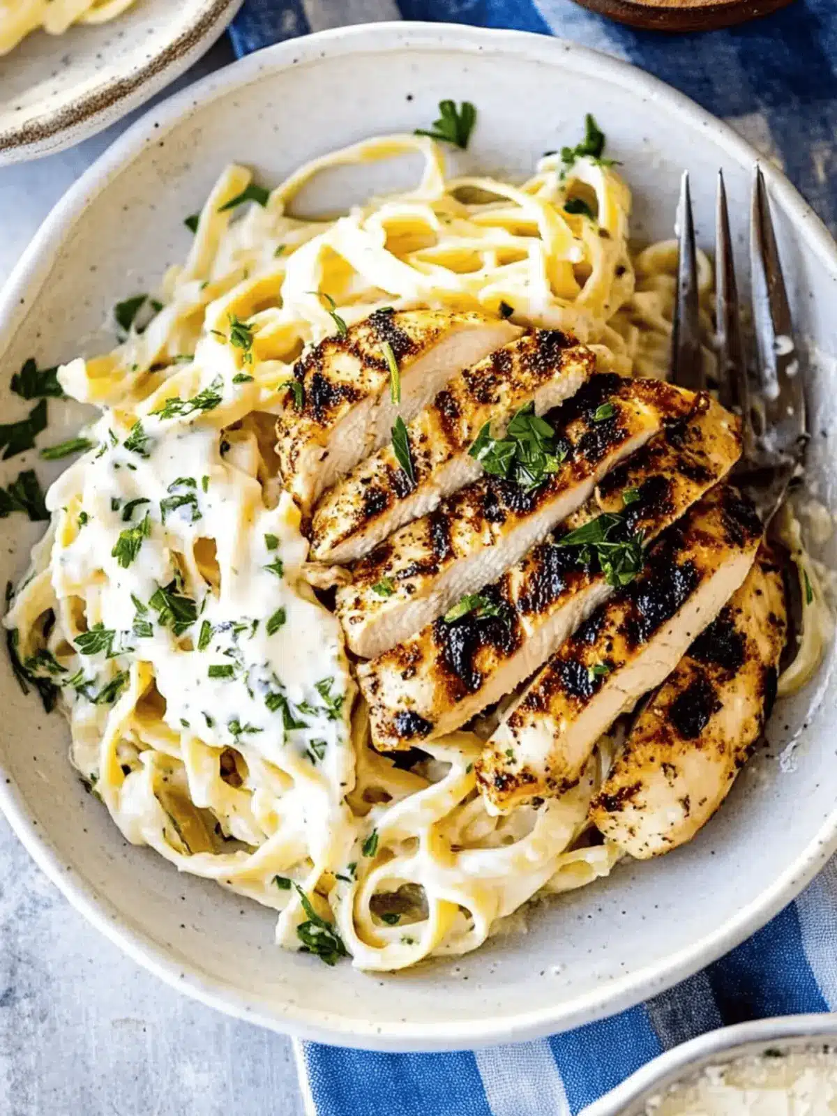 Grilled Chicken Alfredo