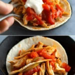 Skillet Chicken Fajitas with Rotisserie Chicken