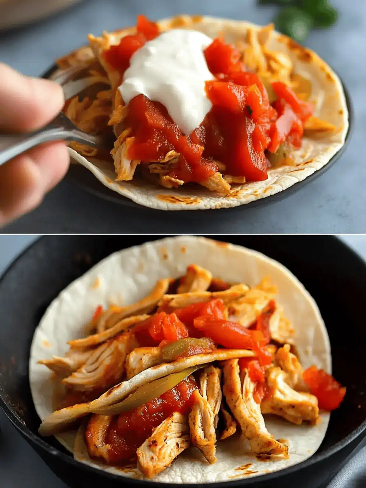 Skillet Chicken Fajitas with Rotisserie Chicken